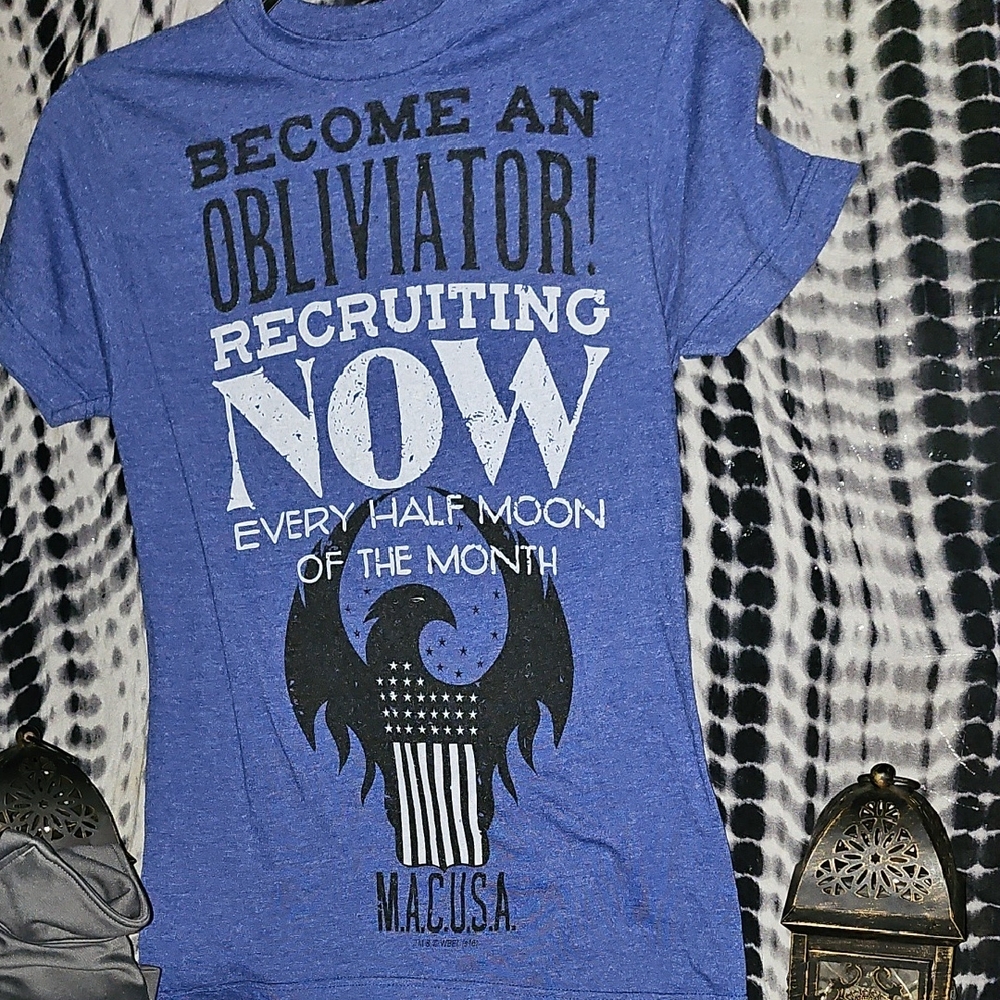 Loot Crate Blue Harry Potter Tee with Black Tag